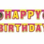 Faixa Happy Birthday Masha e o Urso 2m.